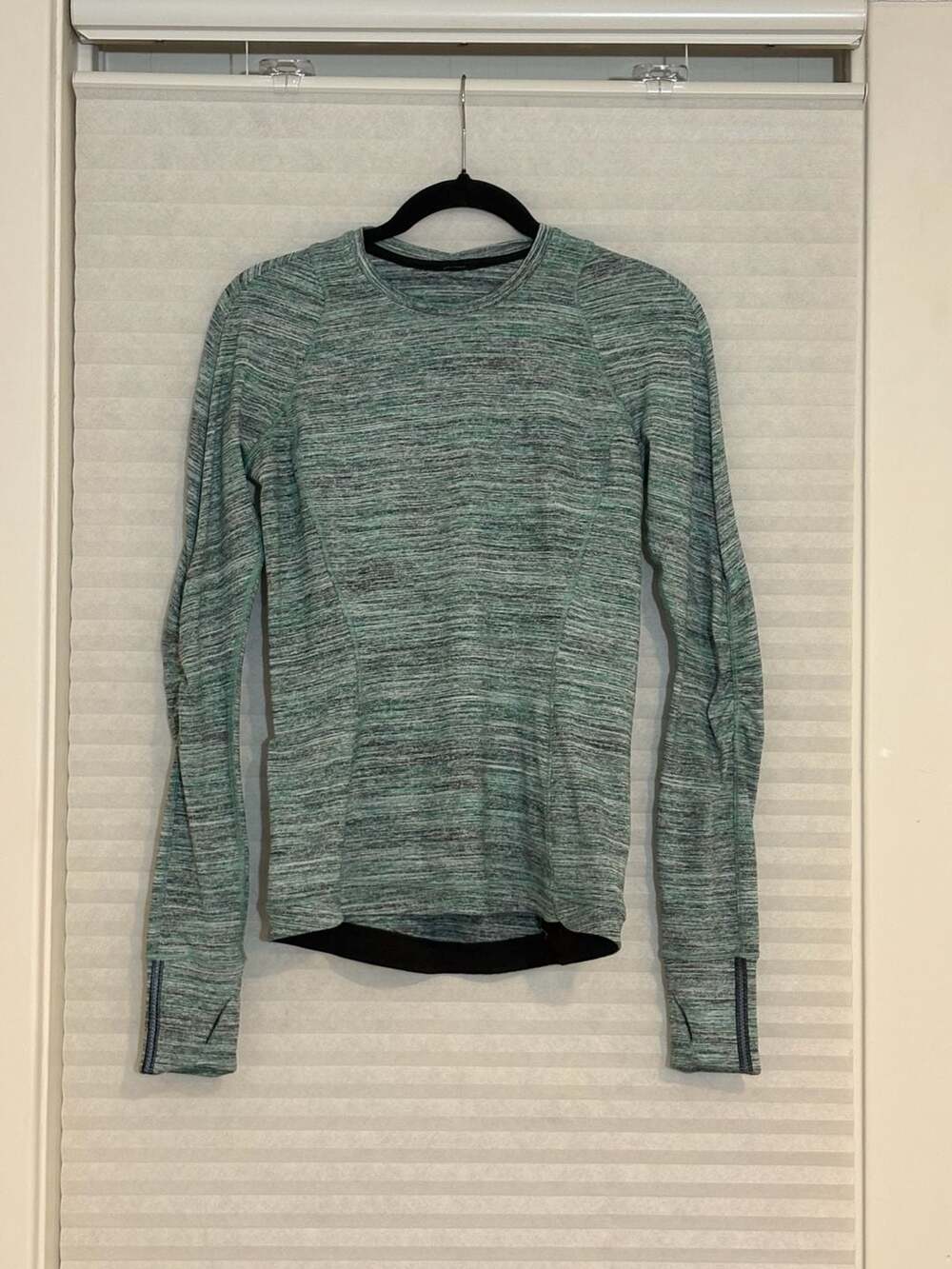 Lululemon Runderful Long Sleeve Size 6 Green Space Dye Camo Pullover